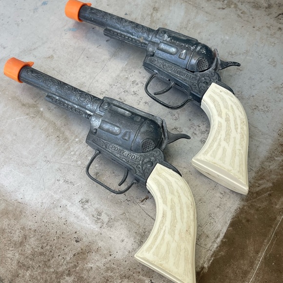 Vintage Pony Boy Toy Cap Guns Western Cowboy - Picture 2 of 10